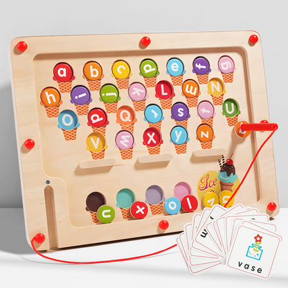 Joylike Wooden Color Matching Counting Puzzle for Toddlers Educational Fine Montessori Game Board