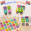 Charger l'image dans la visionneuse de la galerie, Joylike Wooden Color Matching Counting Puzzle for Toddlers Educational Fine Montessori Game Board
