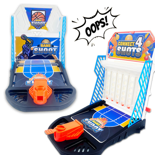 6-in-1 Tabletop Arcade Basketball Set