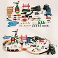 Charger l'image dans la visionneuse de la galerie, Joylike 153pcs Wooden Train Set, Toy Train for Boys & Girls
