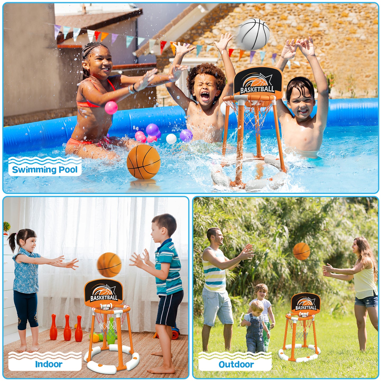 Swimming Pool Basketball Hoop for kids&adults