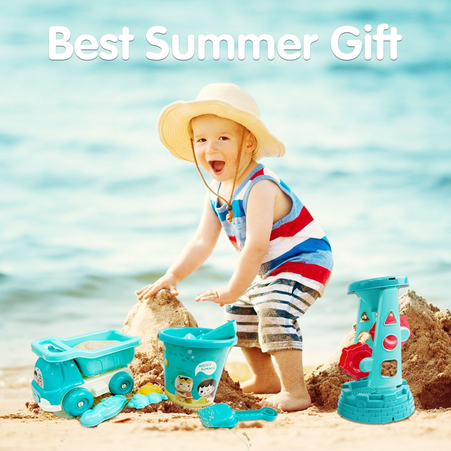 Beach toys for kids 12 pcs