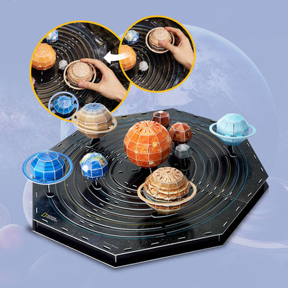 173 Piece 3D Puzzles Solar System Set