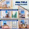 Charger l'image dans la visionneuse de la galerie, Joylike Large Wooden Dollhouse Kit with Realistic Furniture Design
