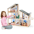 Charger l'image dans la visionneuse de la galerie, Joylike Large Wooden Dollhouse Kit with Realistic Furniture Design
