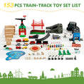 Charger l'image dans la visionneuse de la galerie, Joylike 153pcs Wooden Train Set, Toy Train for Boys & Girls
