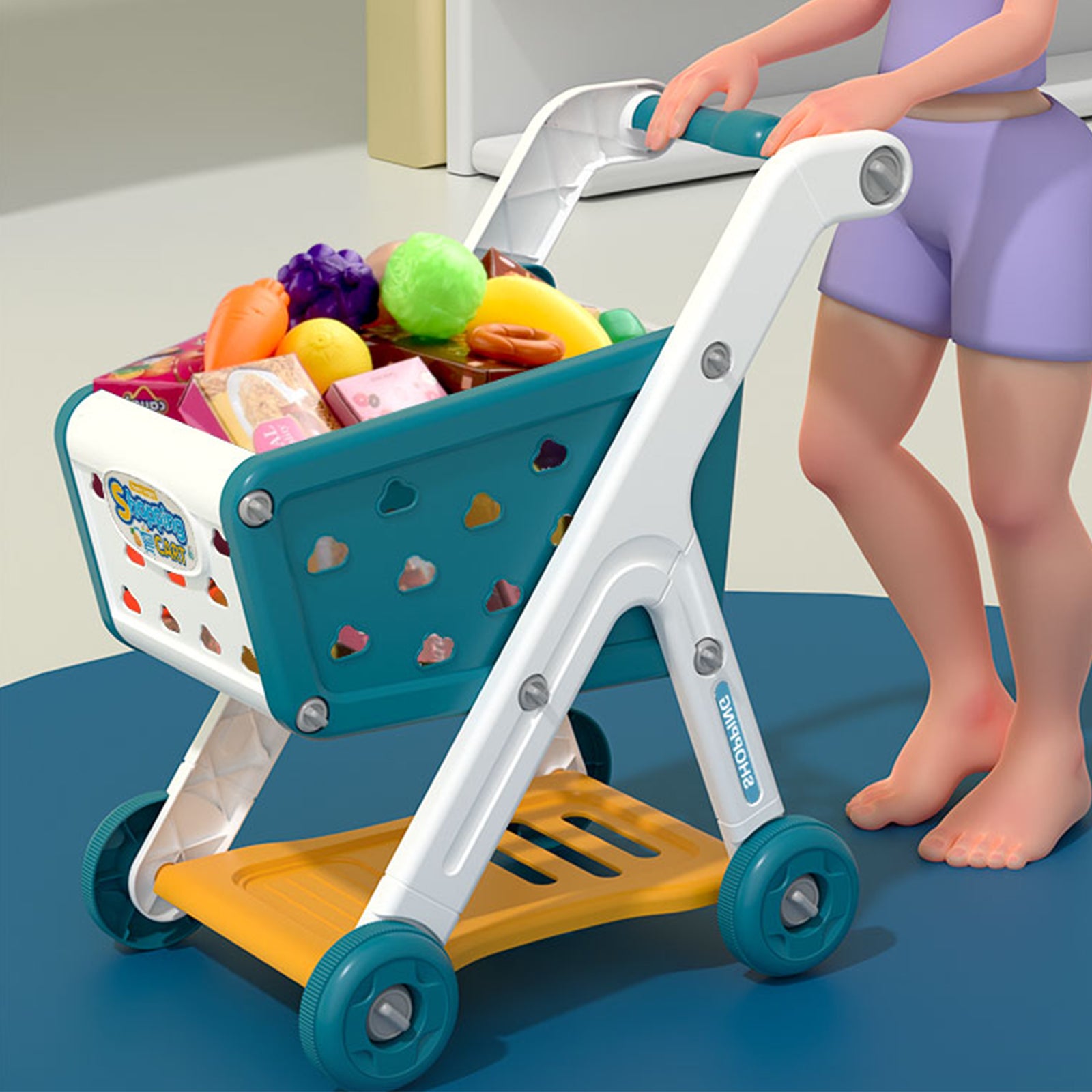 plastic shopping cart toy