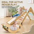 Charger l'image dans la visionneuse de la galerie, JoyLike Foldable Pikler Triangle Climbing Set - Montessori Kids Climbing Toys
