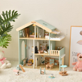 Charger l'image dans la visionneuse de la galerie, Joylike 53PCS Wooden Dollhouse for Kids, Family Dollhouse Including Toy Figures, Furniture and Accessories
