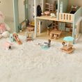 Charger l'image dans la visionneuse de la galerie, Joylike 53PCS Wooden Dollhouse for Kids, Family Dollhouse Including Toy Figures, Furniture and Accessories
